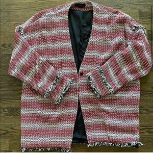 Hatch Open Tweed Blazer O/S